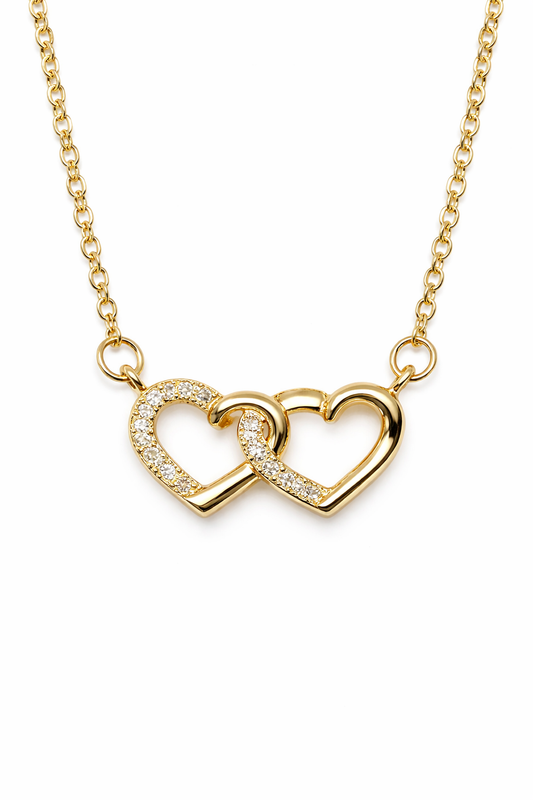 The "YOU & ME" Interlocking Heart Necklace