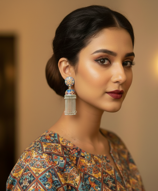 The Digital Jhumka Earrings