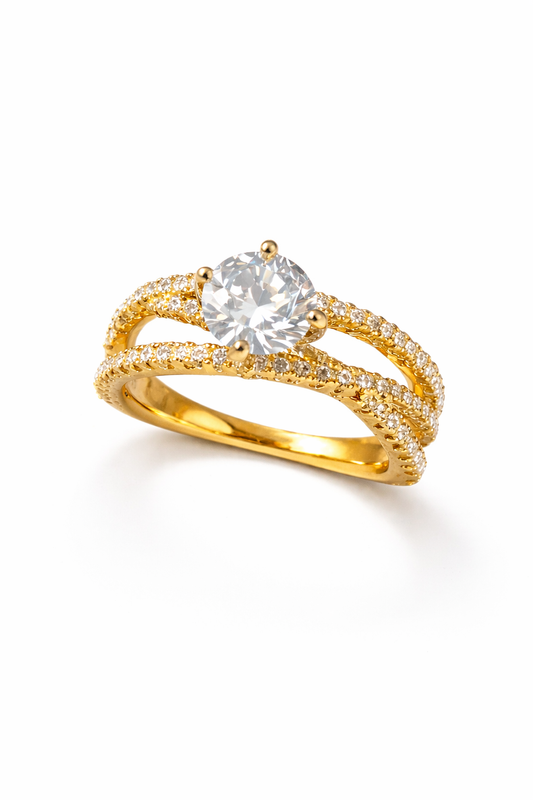 Trinity Solitaire Ring