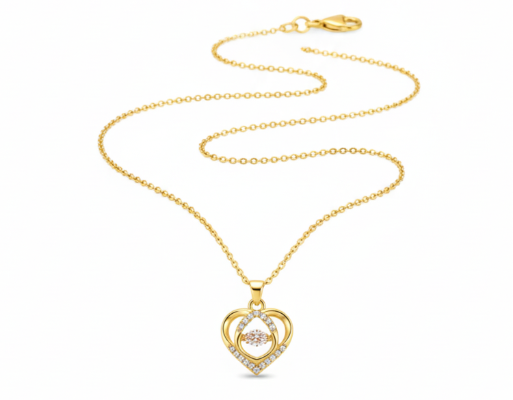 The Heartbeat Sparkle Necklace