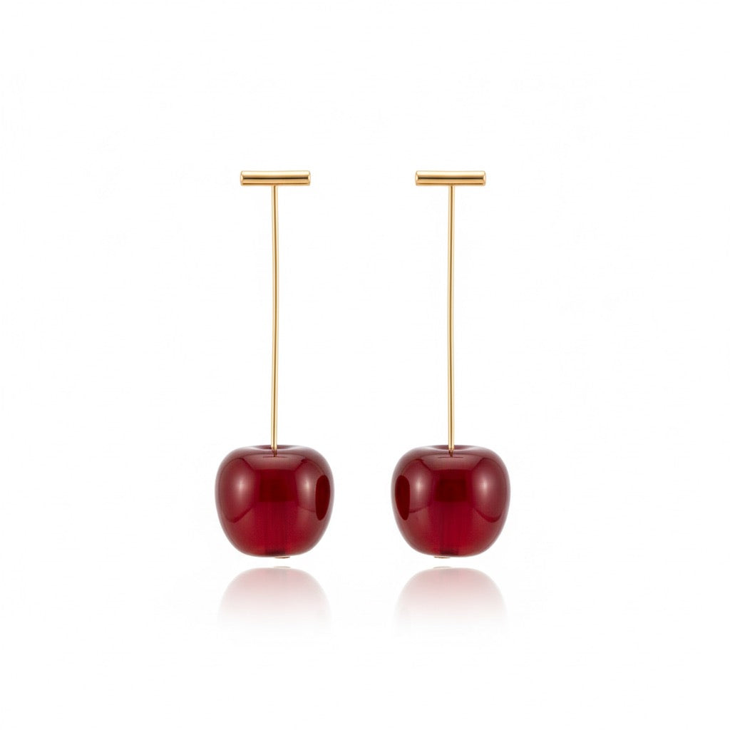 Cherry Drop Earrings