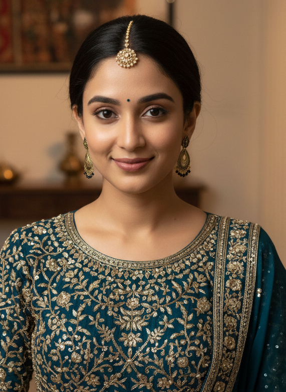 Aura Antique Teardrop Jhumkas Earrings