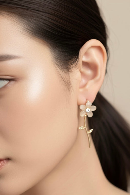 The Elysian Stem Drop Earrings