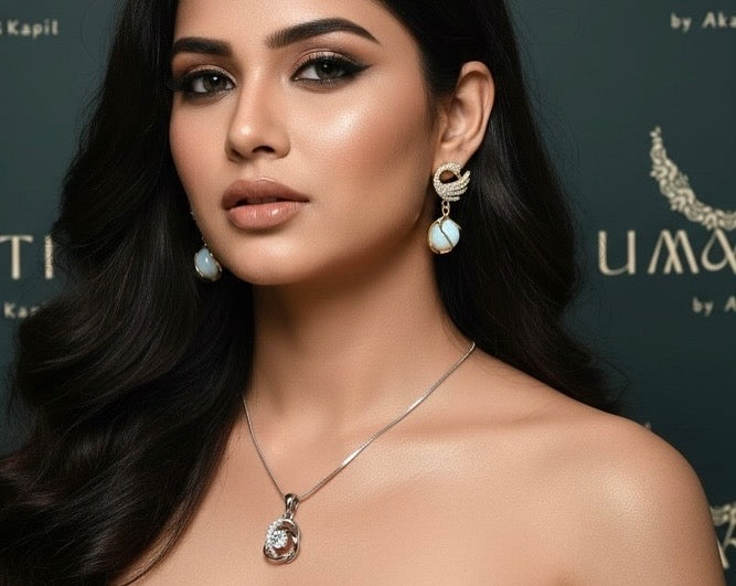 Graceful Swan Pearl Drop Earrings