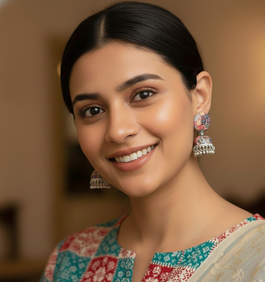 Jaipuria Jhumka Earrings