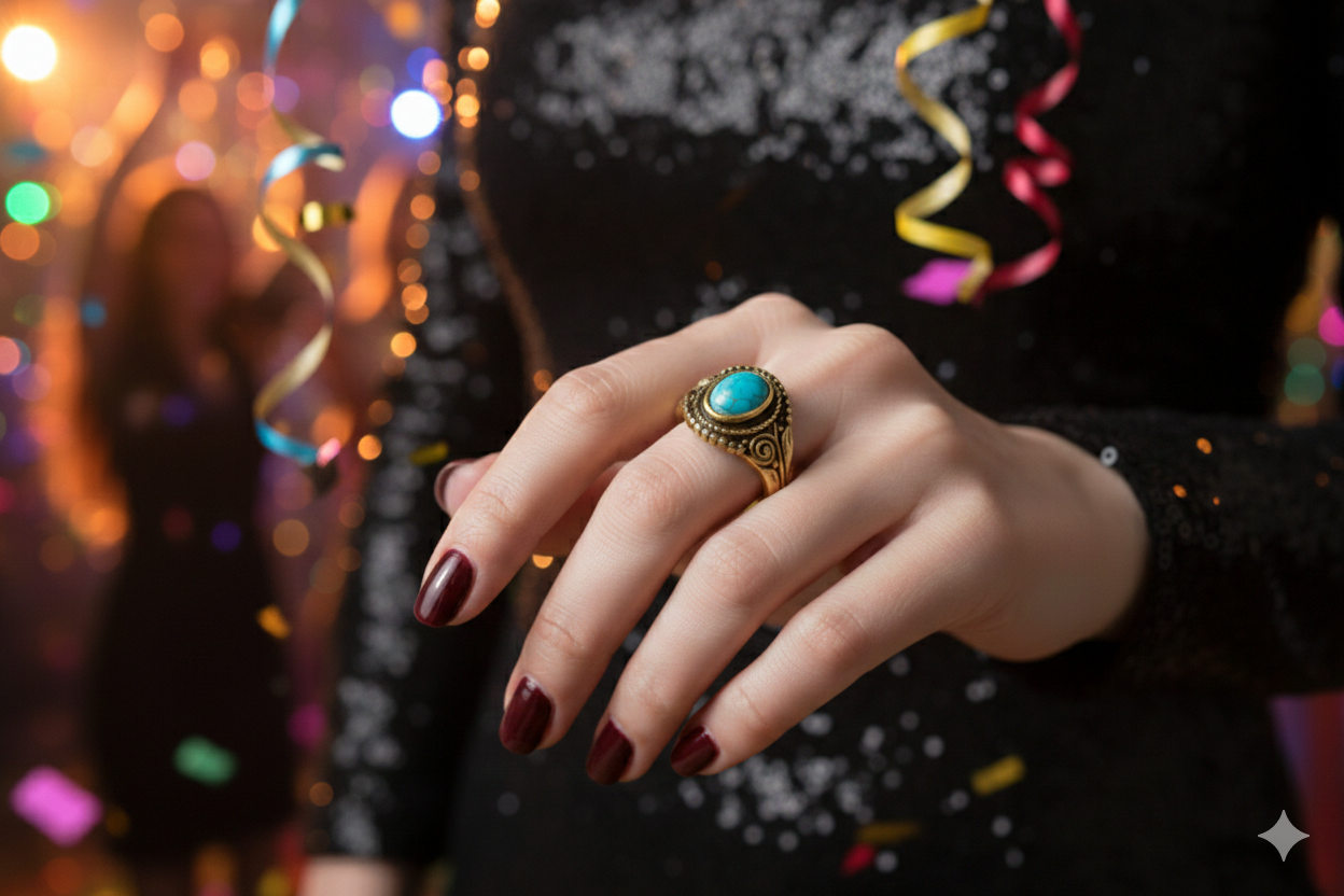 The Nova Turquoise Antique Ring