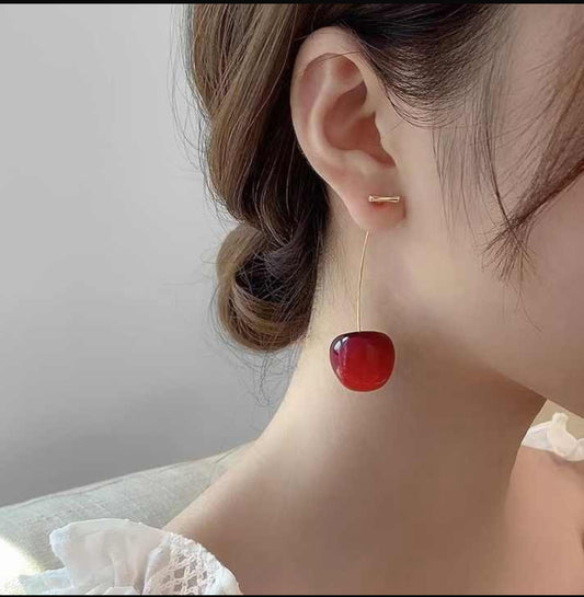 Cherry Drop Earrings