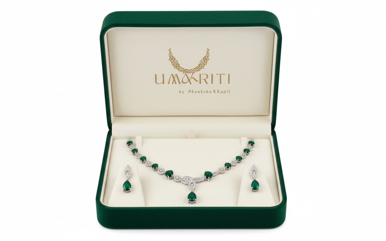 The 'Emerald Royale' Grand Necklace Set