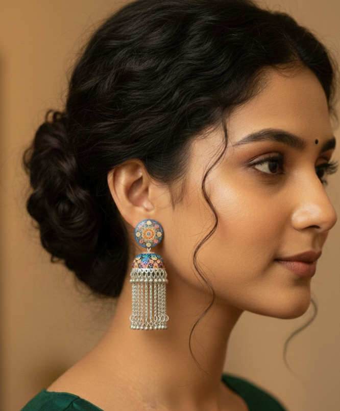 The Digital Jhumka Earrings