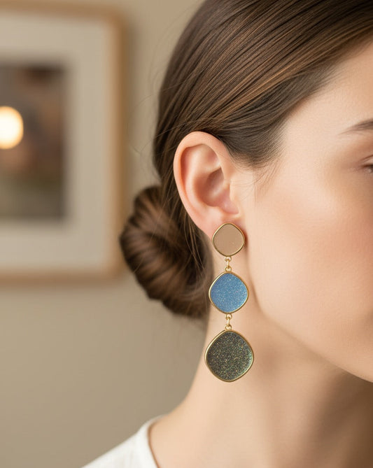 Earth & Sky Druzy Drop Earrings