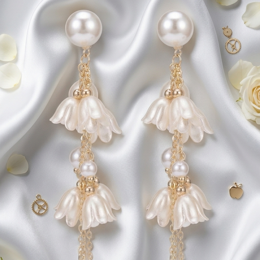 The Pearl Lily Drop Earrings