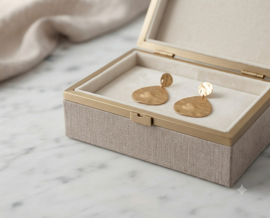 Aria Hammered Teardrop Earrings