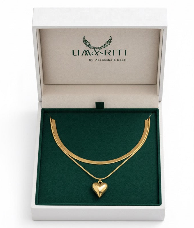 Double-Layered Love: Luxe Snake Chain Necklace