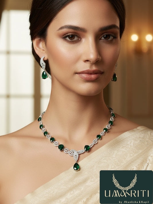 The 'Emerald Royale' Grand Necklace Set