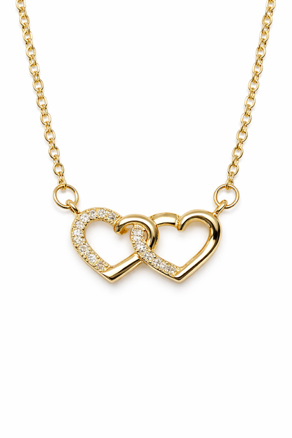 The "YOU & ME" Interlocking Heart Necklace