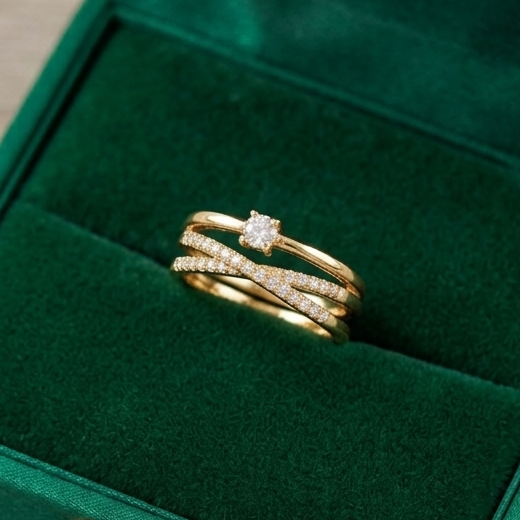 The Lumina Cross Over Ring