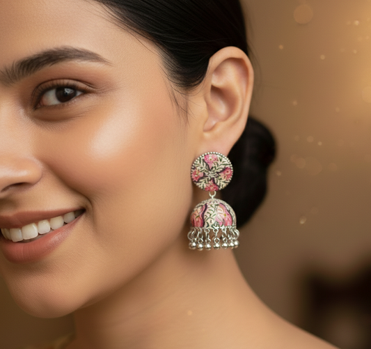 The Chitrakala Jhumka Earrings