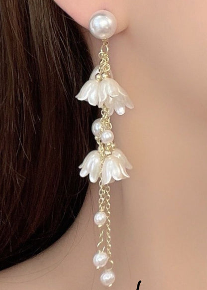 The Pearl Lily Drop Earrings