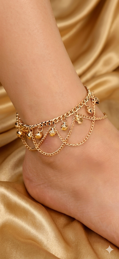 The Golden Ghugru Anklet
