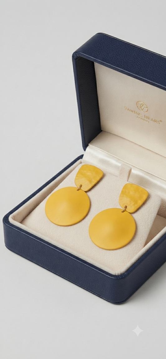 Solara Hammered Statement Earrings
