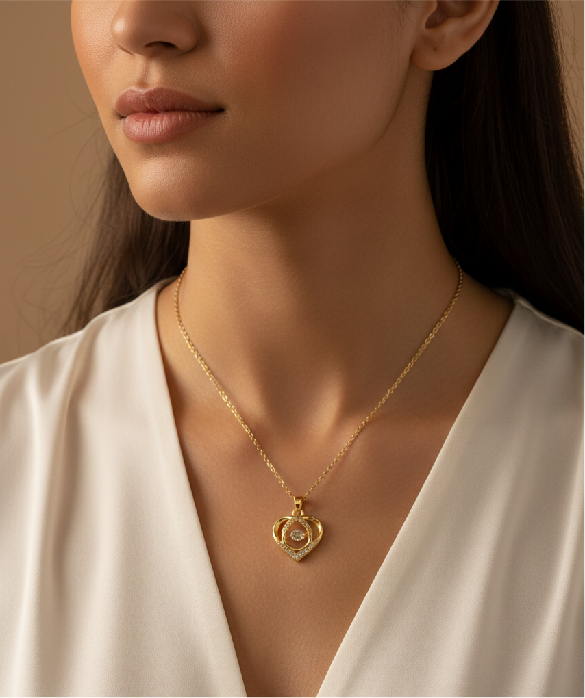 The Heartbeat Sparkle Necklace