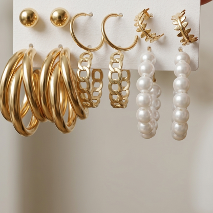Sixer Earrings Set