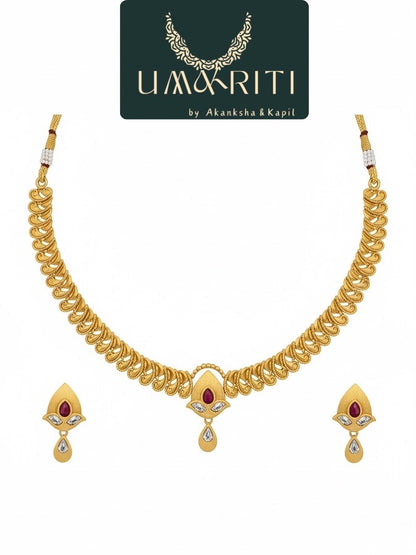 The Golden Bloom Necklace set