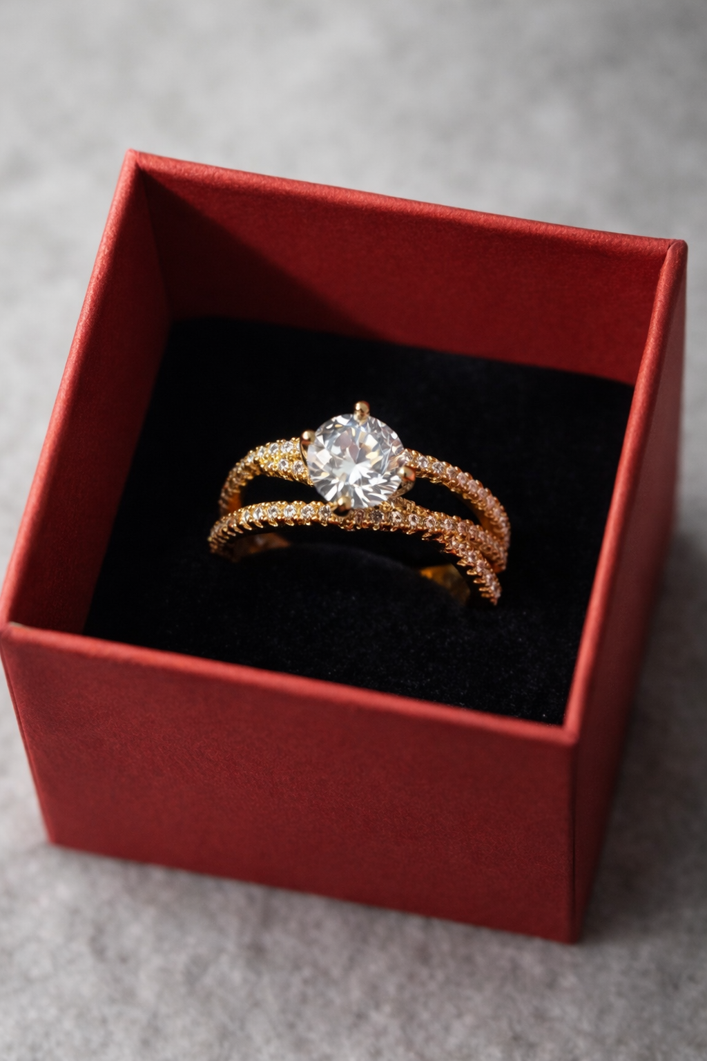 Trinity Solitaire Ring