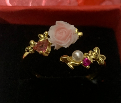 The Pink Rose Petal Ring
