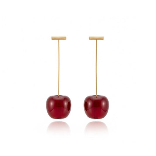 Cherry Drop Earrings