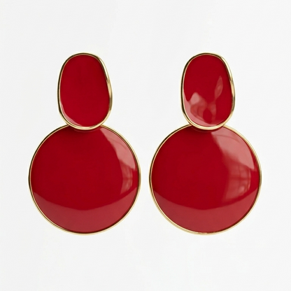 The Red cherry Statement Drops Earrings