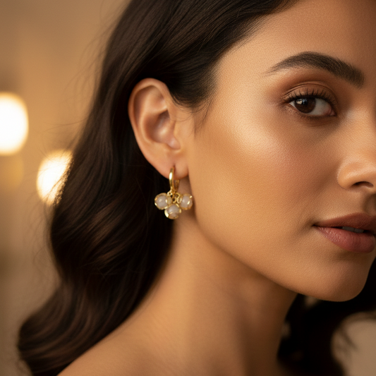 The Pear Grape Drops Earrings