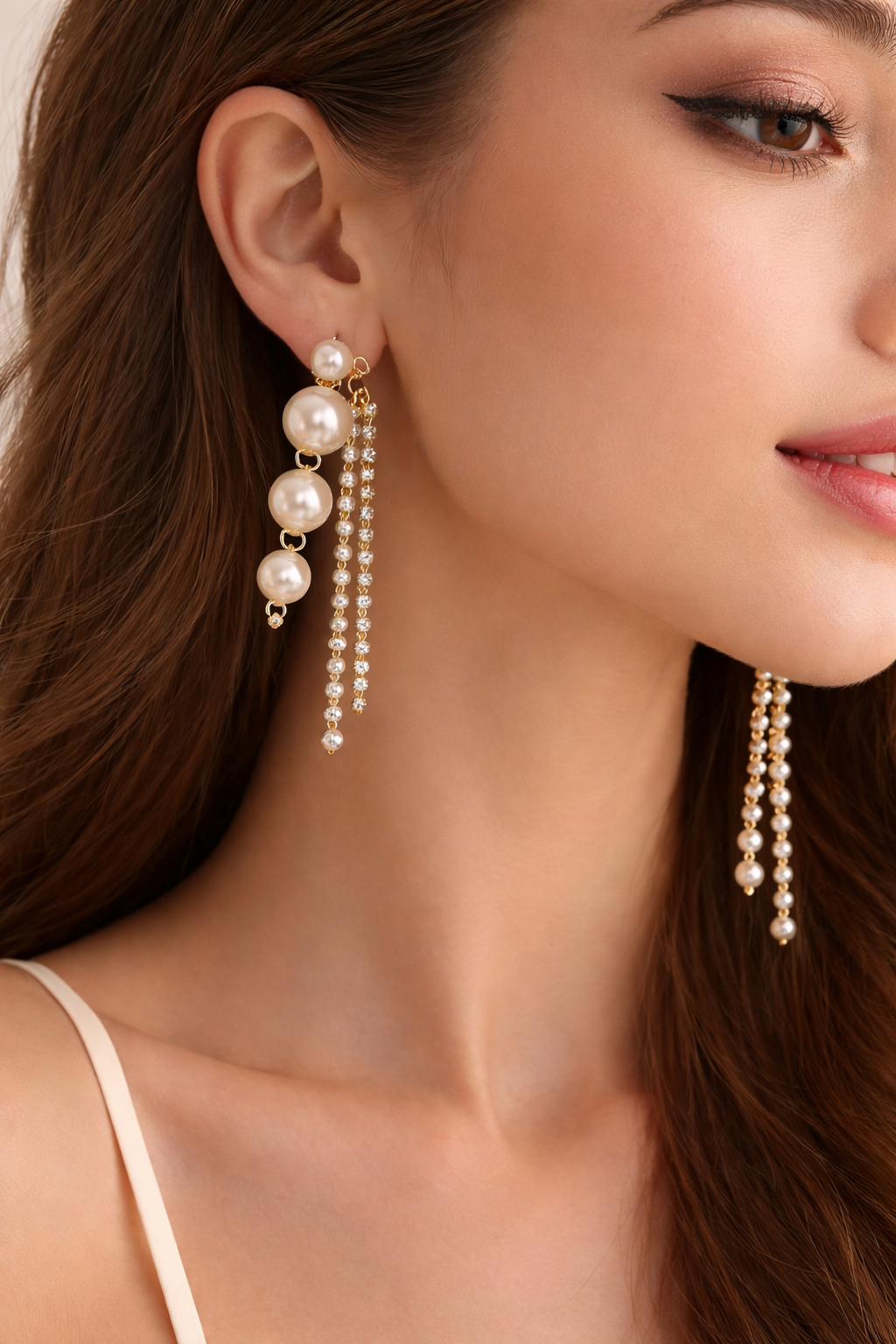 The Pearl Waterfall Earring