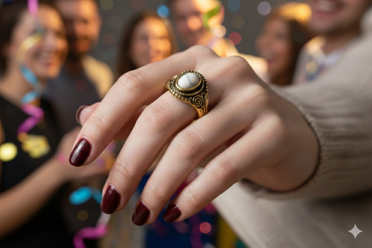 The Lunar Marble Ring