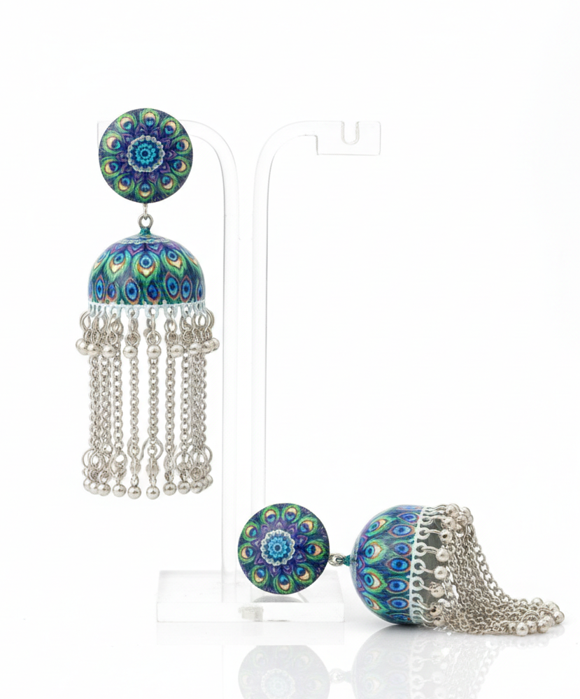 The Mor Jhumka Earrings