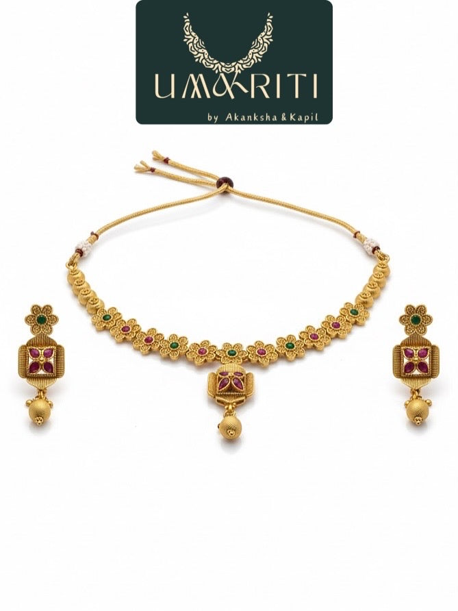 The 'Aura' Sculptural Gold-Tone Jewelry Set