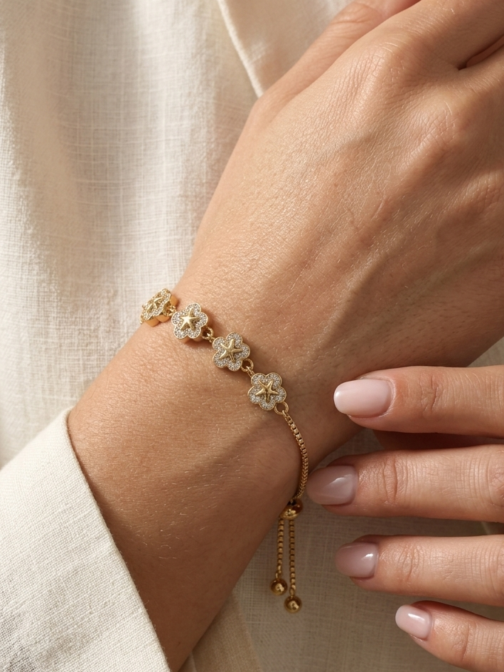 Nova Floral Bolo Bracelet