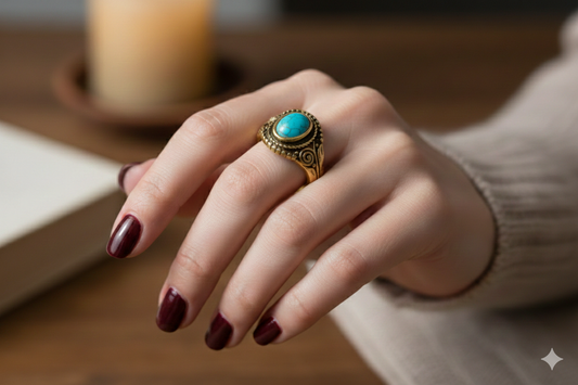 The Nova Turquoise Antique Ring