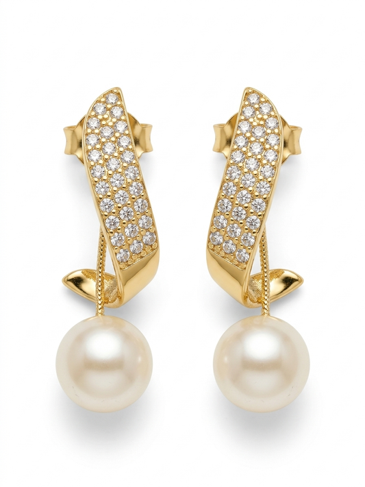 The Celestial Ribbon Drops Earrings