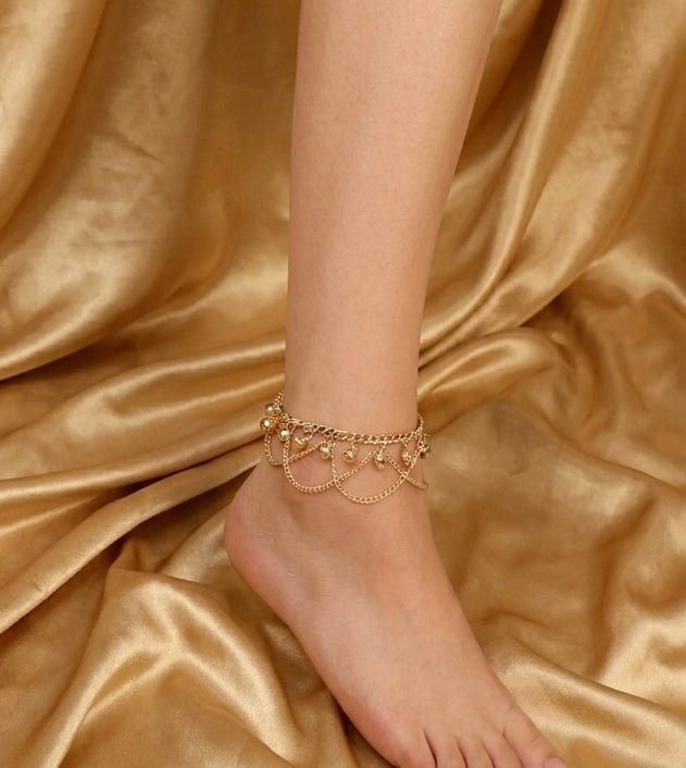 The Golden Ghugru Anklet