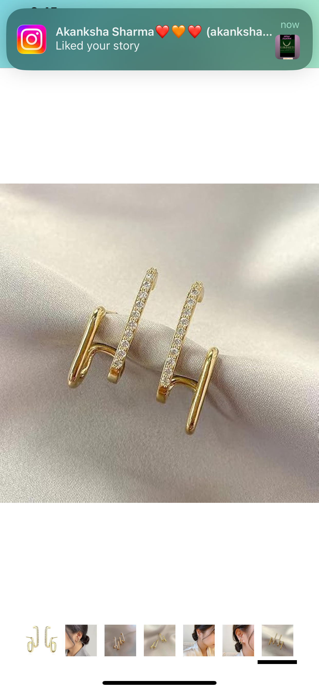 The Helix Sparkle Climber Earrings
