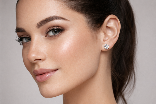Nora Solitaire Studs Earring