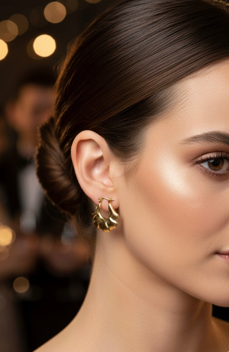 Midas Wave Sculptural Earrings