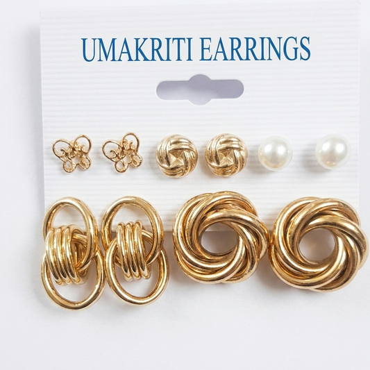 A 5-Pair Curated Earring Set