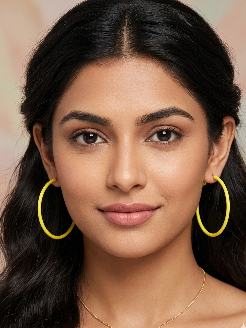 The Citrus Pop Hoops Earrings