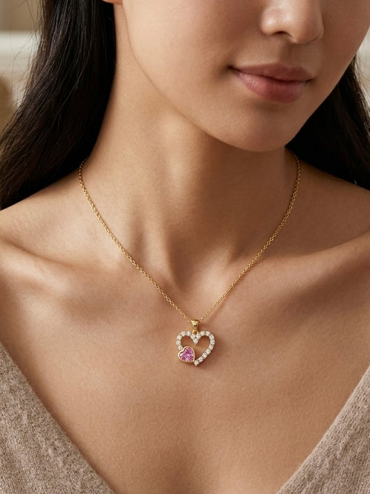 Serpentine Heart Necklace