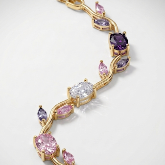 Tulip Bloom Bracelet Gold
