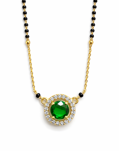 The Emerald Glow Mangalsutra