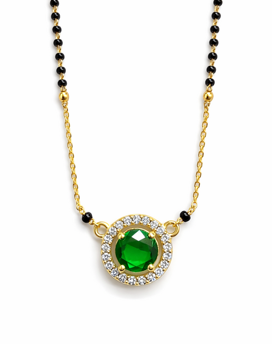 The Emerald Glow Mangalsutra