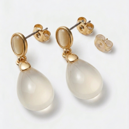 The Lunar Veil Drop Earrings